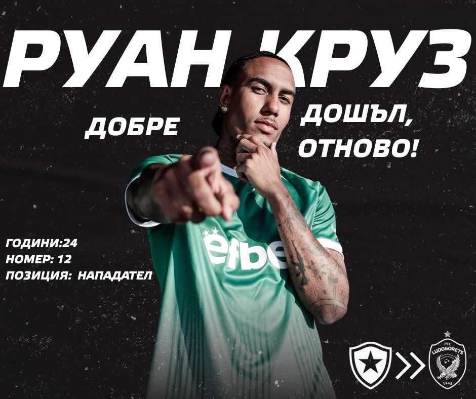 Руан Крус се завърна в Лудогорец