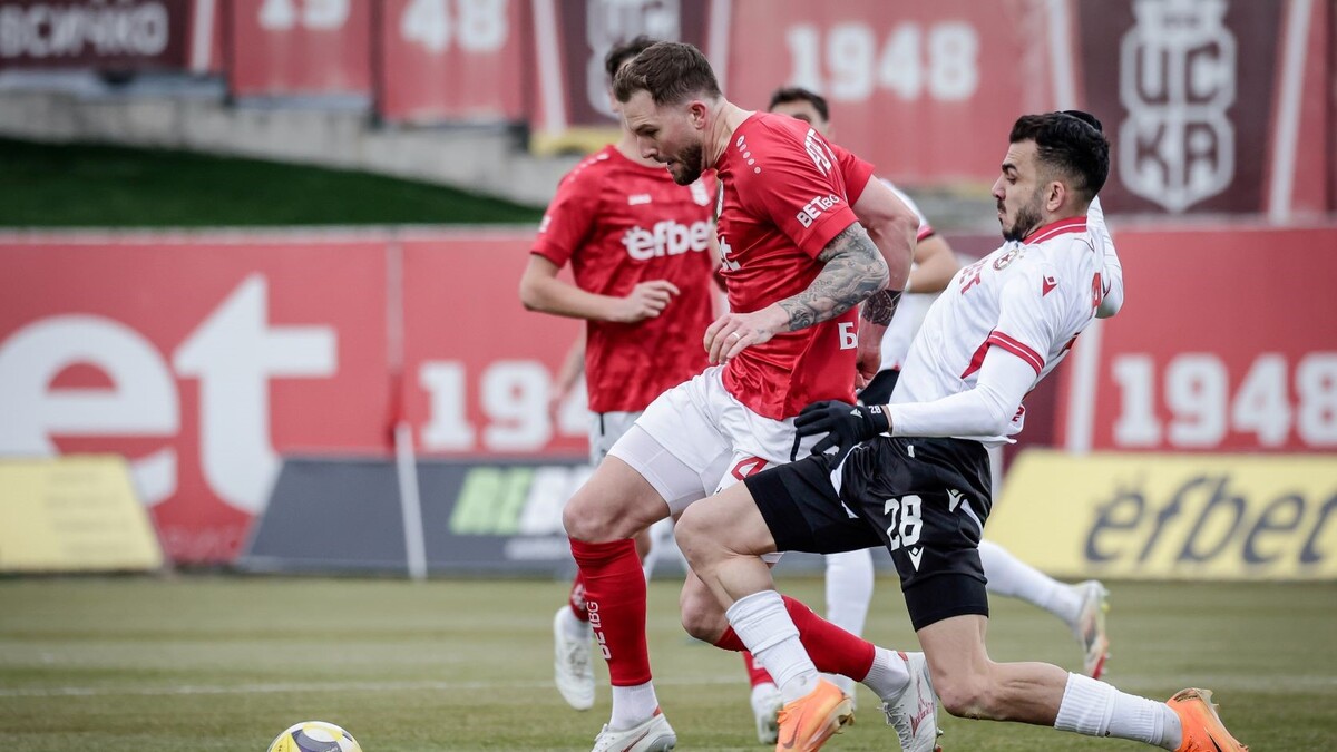 ЦСКА би с "любимото" 2:0 ЦСКА 1948 и влезе отново в топ 4