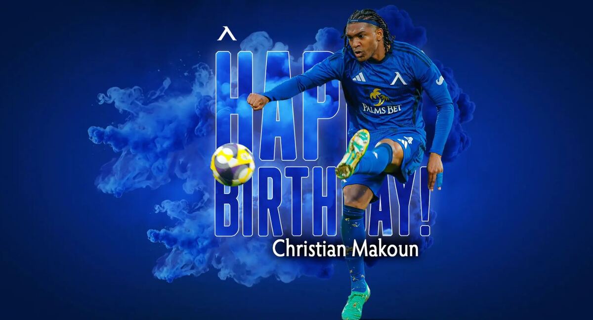 Левски с празнична честитка за рожденика Кристиан Макун