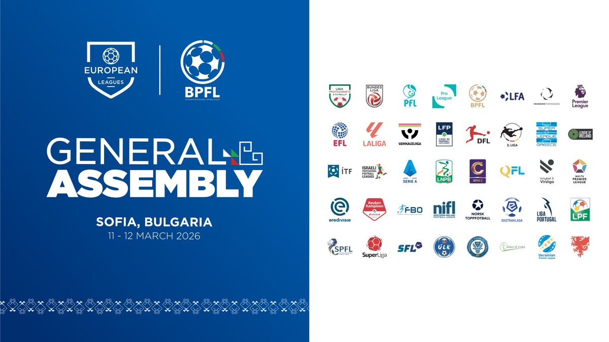 Елитът на европейския футбол пристига в София за 52-ата Генерална асамблея на Европейските лиги