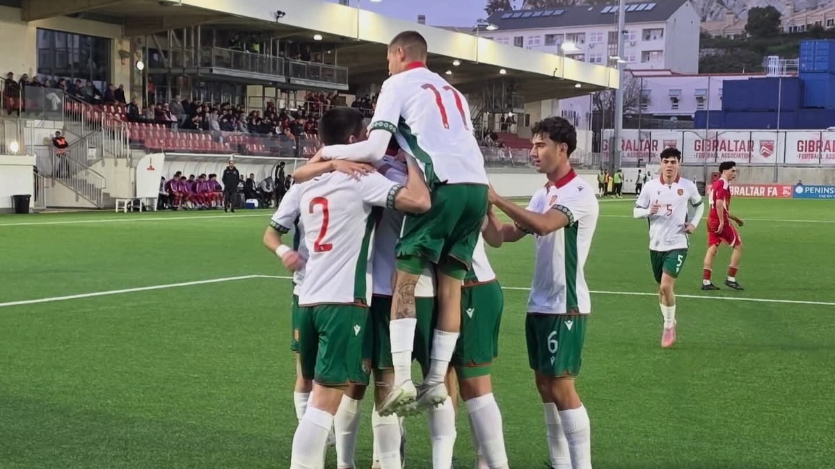 Националите до 21 години с успех над Гибралтар, Асен Митков с асистенция