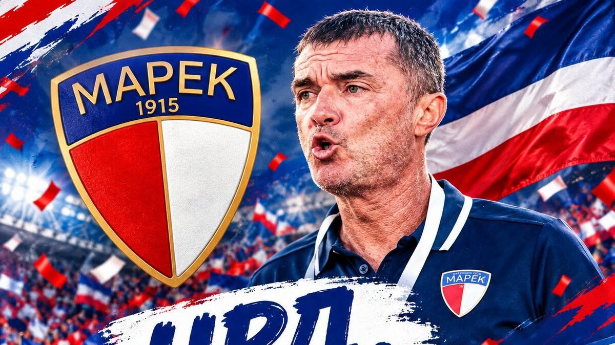 Марек с празнична честитка за рожденика Анжело Кючуков