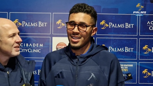 Рилдо Фильо след първия си гол за Левски при 7:0 над Септември